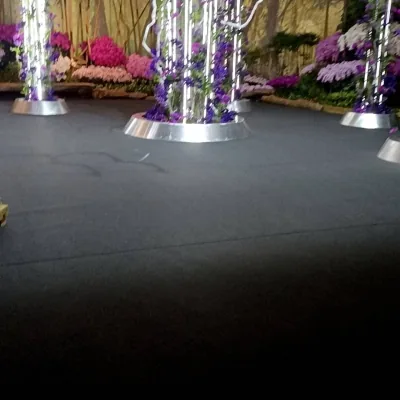 台南蘭花展展場走道