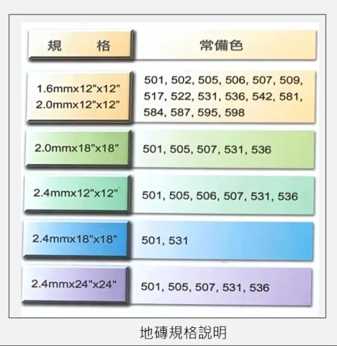 2.0mm 塑膠地磚 9